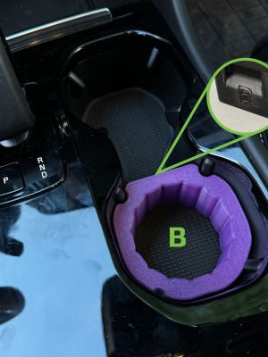 Volvo XC40/EX40/C40/EC40 - Cup Holder adapter
